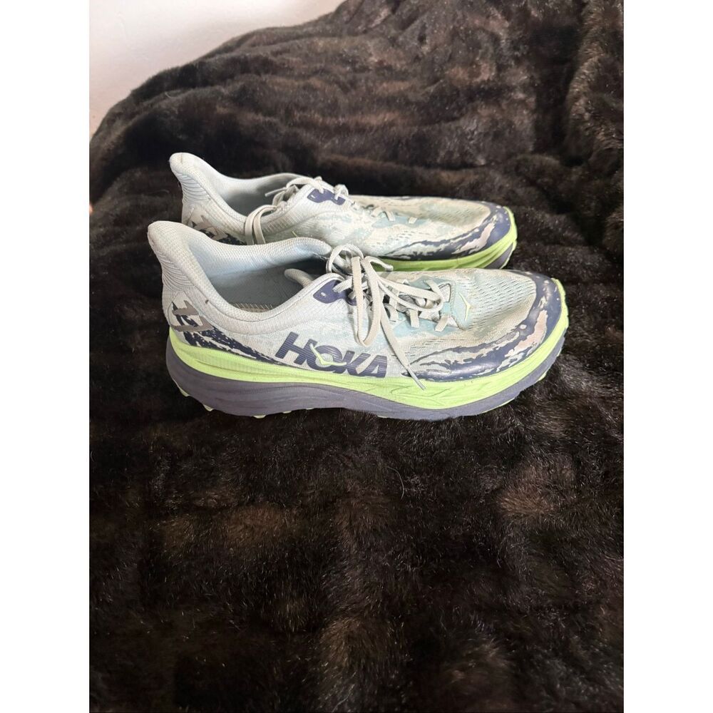 Hoka One One Stinson 7 Shoes  Size 13 D Gray Camo Trail Running Sneakers